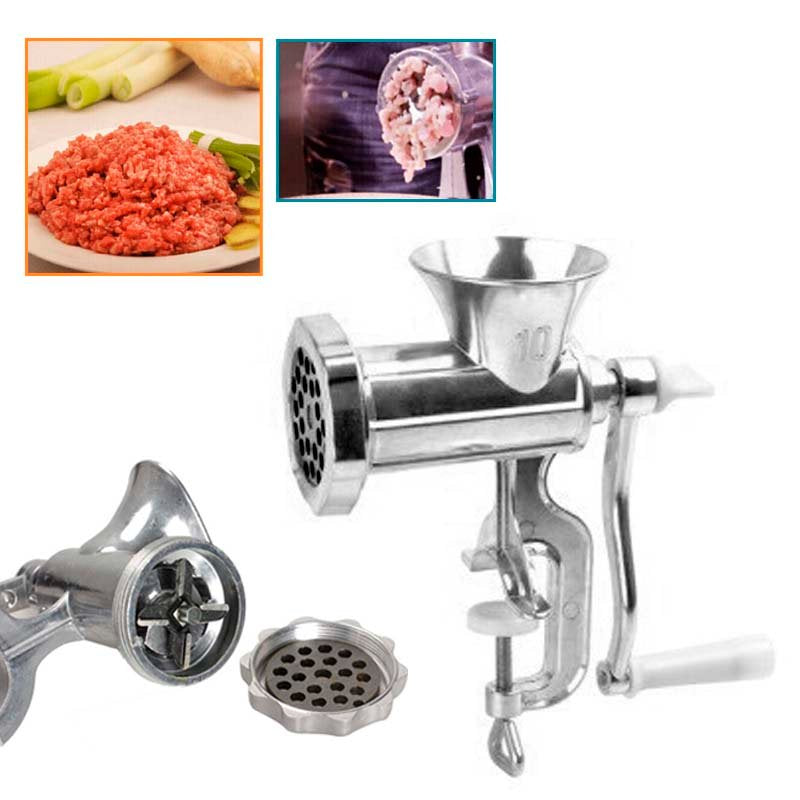 Heavy Duty Hand Operated Kitchen Meat Mincer, Grinder (No.10)