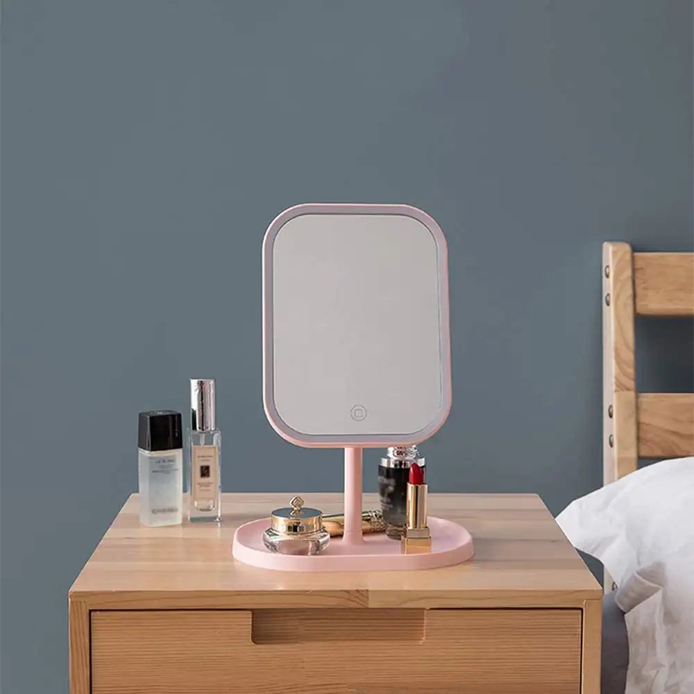 Multifunction Makeup Mirror With LED Light