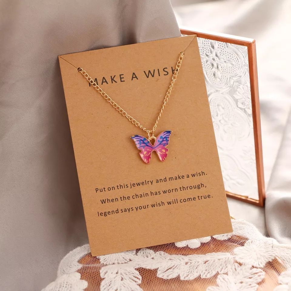 Make A Wish Butterfly Necklace