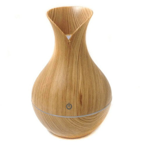 USB LED Deep Wood Grain Ultrasonic Aroma Humidifier