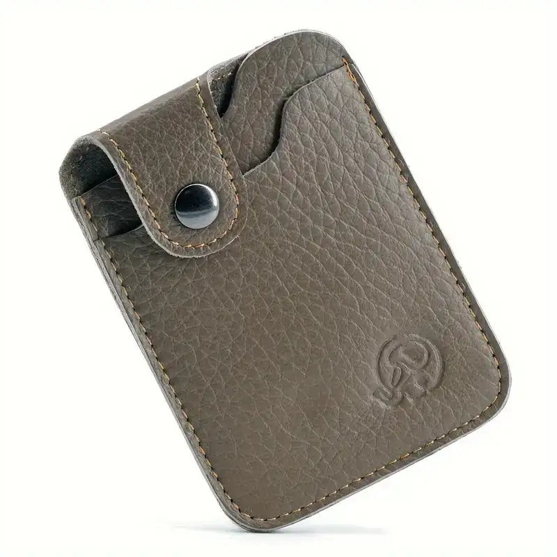 Genuine Leather Dual-Slot Card Holder