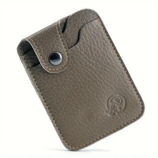 Genuine Leather Dual-Slot Card Holder