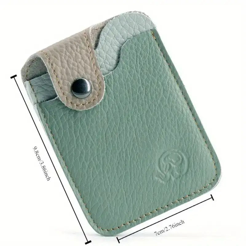 Genuine Leather Dual-Slot Card Holder