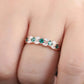 Vintage Princess Cut Synthetic Zirconia Ring - Size 5