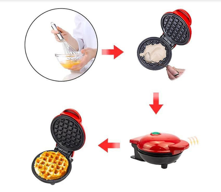 Non-Stick Mini Waffle Maker