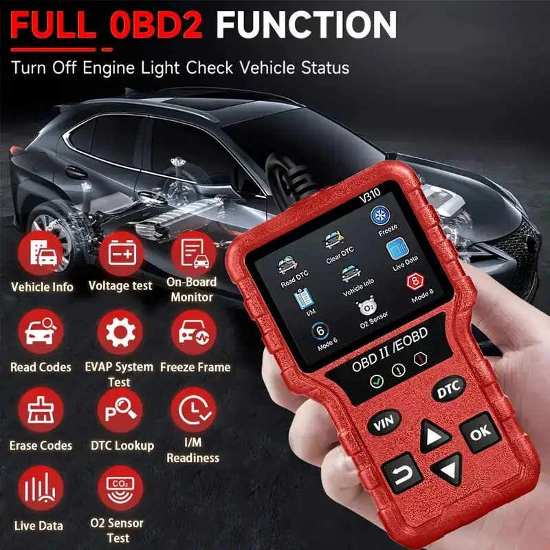 V310 OBD2 Scanner Universal Car Engine Fault Code Reader Car Auto Diagnostic Tools