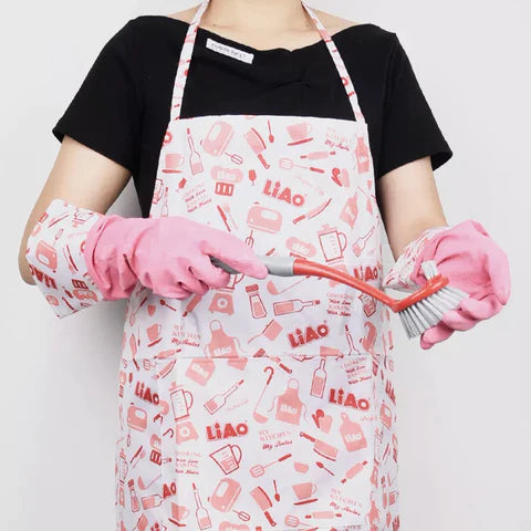 Apron, Glove and Scourers Combo
