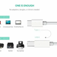 USB-B to USB-C Printer Cable - 1m High-Speed Data Transfer