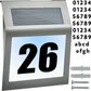 Stainless Steel Solar Powered House Number Sign