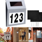 Stainless Steel Solar Powered House Number Sign