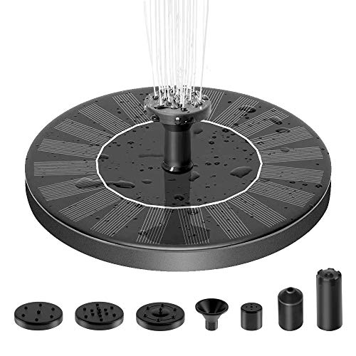 Solar Powered Bird Bath Water Fountain Pump 1.4W