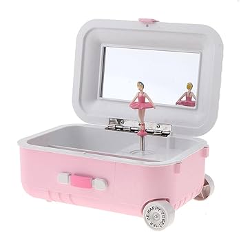 Girls Music Jewelry Box with Mirror