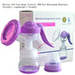 Manual Breast Pump with Lid for Breastfeeding - Purple