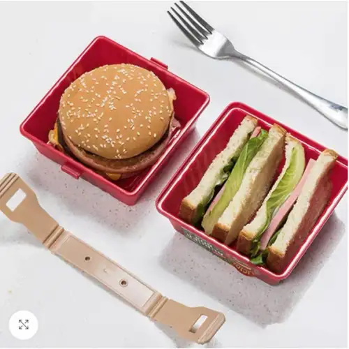 Bento Lunch Box Square Burger Box