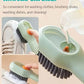 Press-and-Release Shoe Cleaning Brush with Automatic Liquid Dispenser