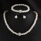 Elegant Faux Pearl Jewelry Set