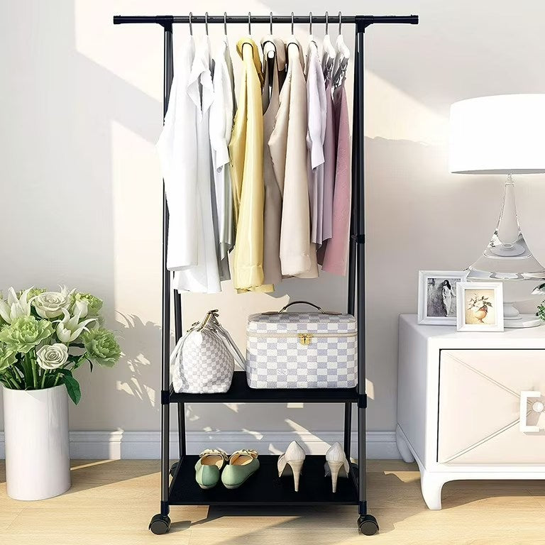 Triangular Clothing Rail and Shoe Rack
