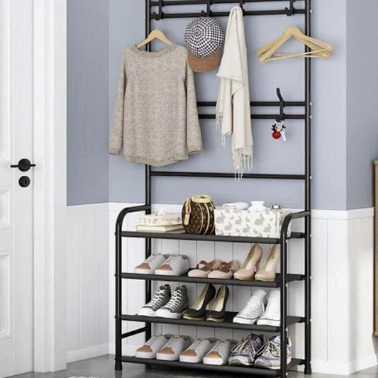 4-Tier Shoe and Clothes Rack