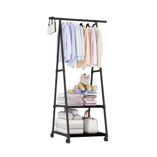 Triangular Clothing Rail and Shoe Rack