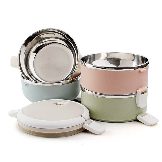 Thermal Insulated Stainless Steel Triple Layer Lunch Box