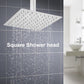 Stainless Steel Rainfall Shower Head with Extension Arm
