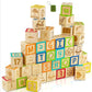 48-Piece Education Wooden ABC Blocks