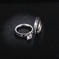 Elegant Stainless Steel Wedding Ring Set - Size 8