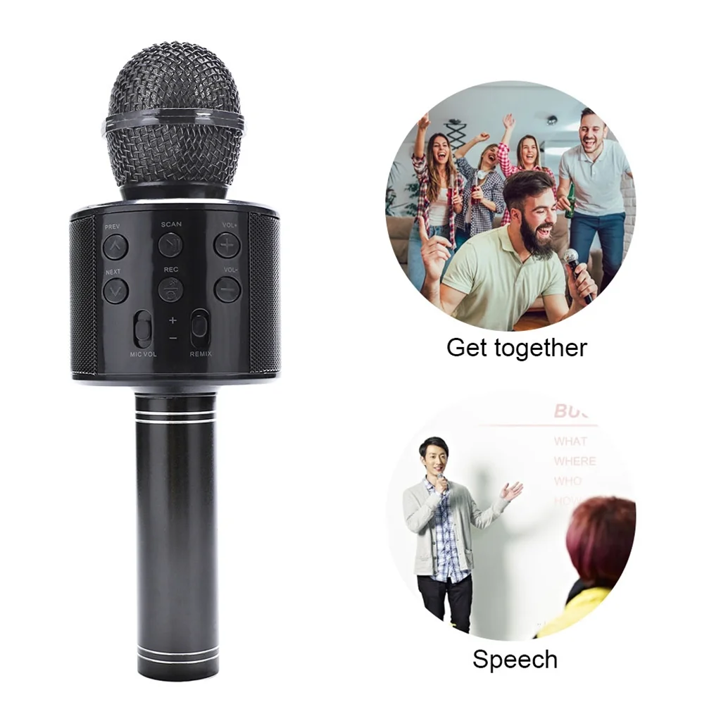 Wireless Bluetooth Portable Karaoke Microphone Hifi Speaker