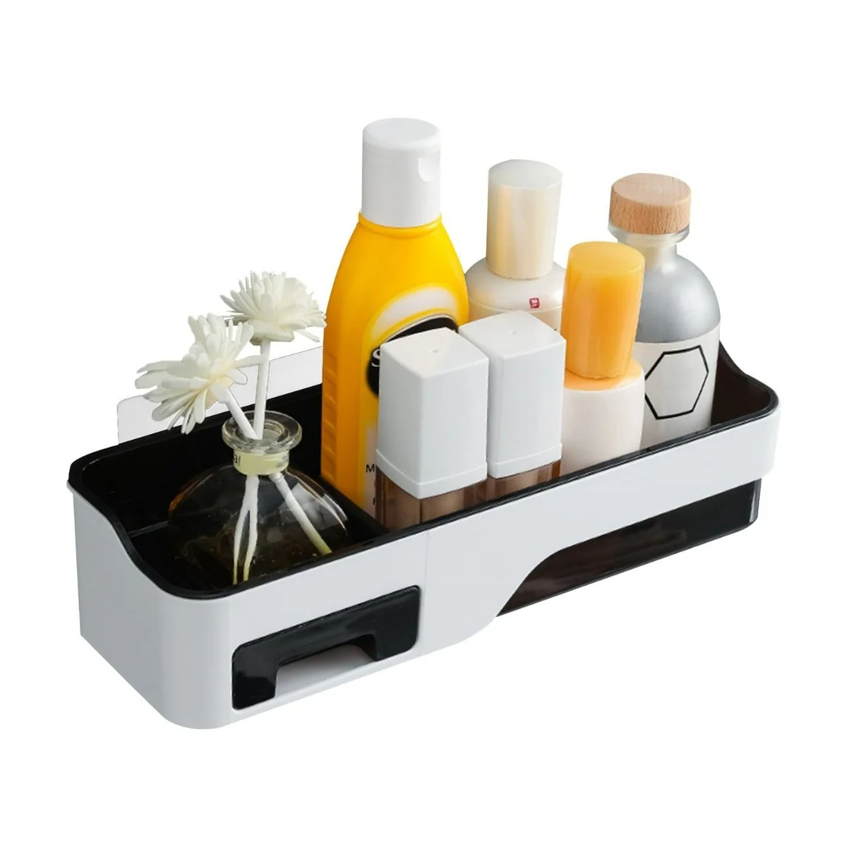 Self-adhesive Bathroom Shelf with Drawer