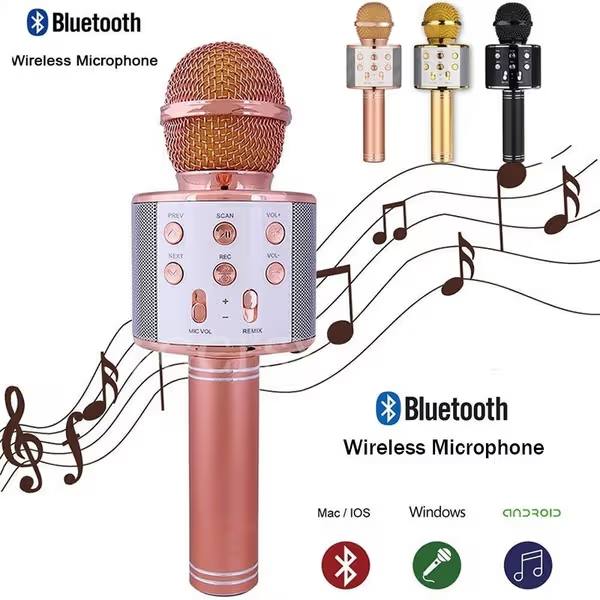 Wireless Bluetooth Portable Karaoke Microphone Hifi Speaker