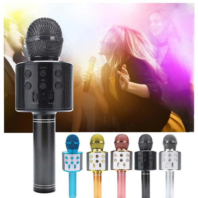Wireless Bluetooth Portable Karaoke Microphone Hifi Speaker