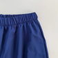 Elegant Royal Blue Off-Shoulder Top and Wide-Leg Pants Set - Size Large