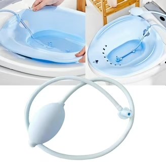 Portable Sitz Bath Tub with Flusher for Postpartum Care