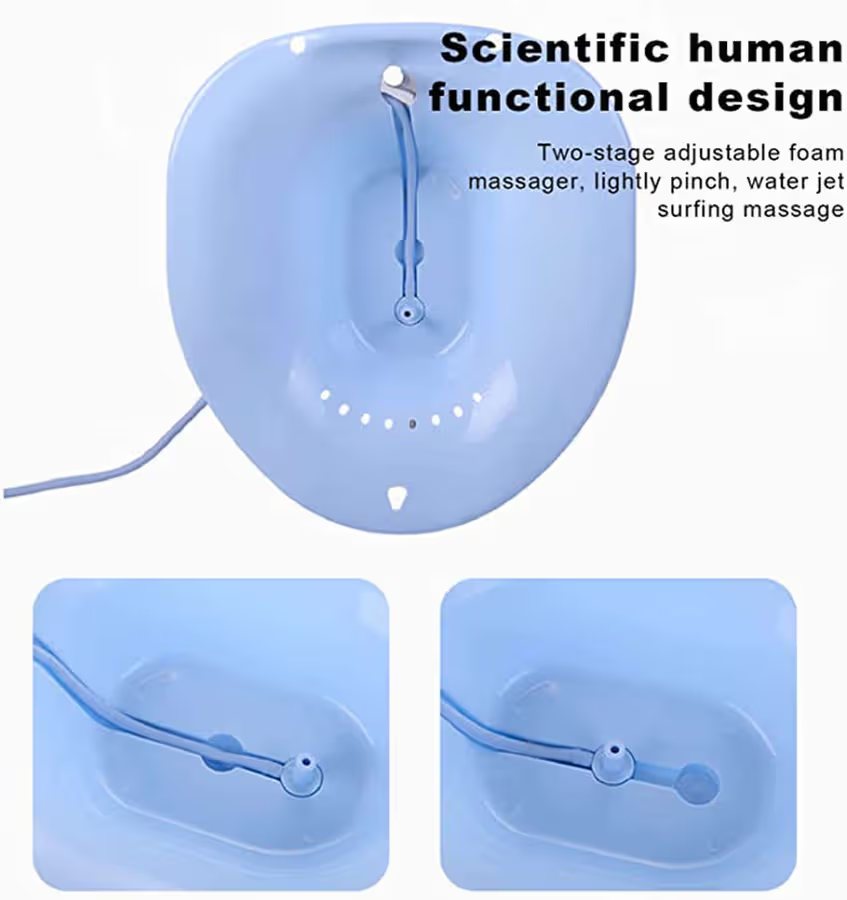 Portable Sitz Bath Tub with Flusher for Postpartum Care