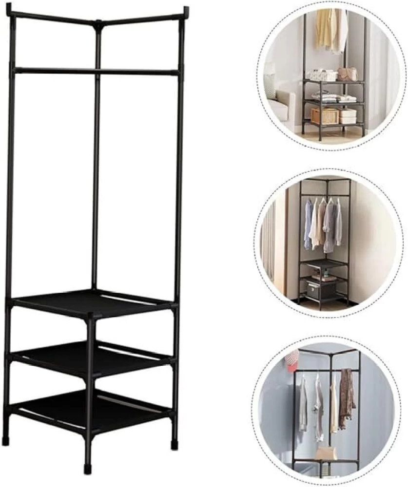 Multifunctional Floor Standing Corner Coat Rack