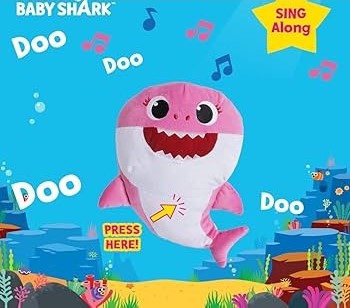 Baby Shark Singing Plush Toy