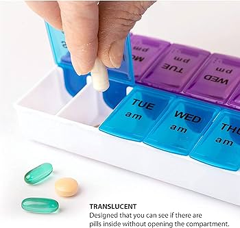 Pill Storage Box 7 Days AM/PM Organizer
