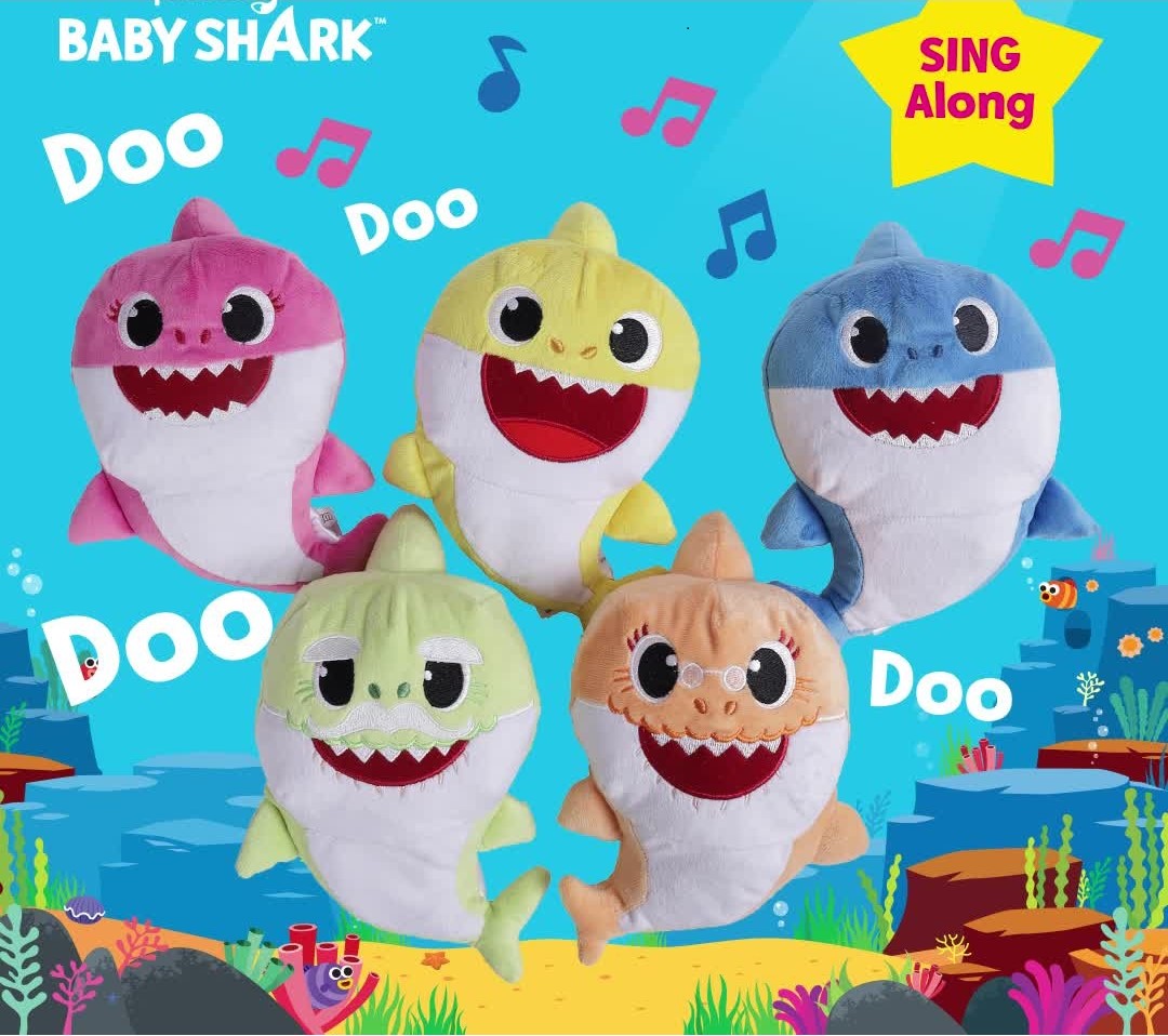 Baby Shark Singing Plush Toy