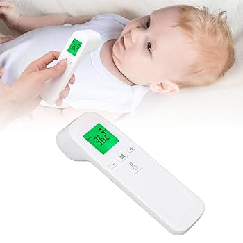 Baby and Adult Forehead Thermometer with Fever Alarm, Lcd Display and Memory Function
