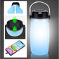 Travel and Camping Lantern Bottle with LED Lighting and Solar Charging
