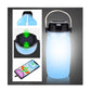 Travel and Camping Lantern Bottle with LED Lighting and Solar Charging