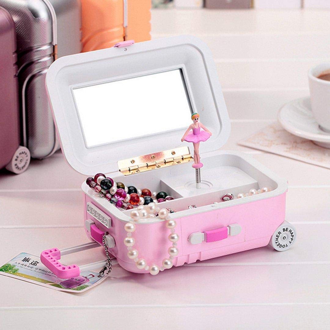 Girls Music Jewelry Box with Mirror
