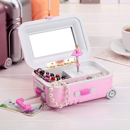 Girls Music Jewelry Box with Mirror