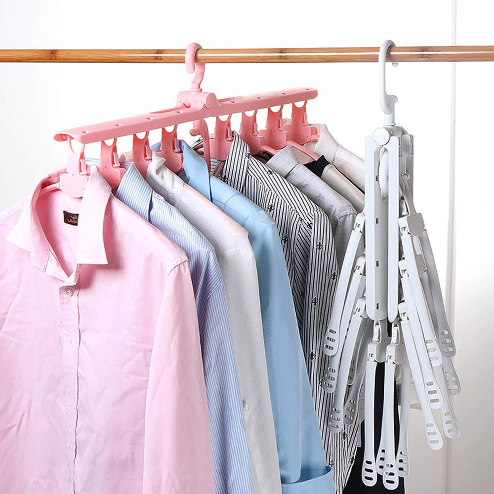 Retractable Magic Clothes Rack Hanger Set