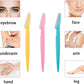 Eyebrow Razor, Facial Hair Remover and Dermaplaning Tool - 3 Pack Set