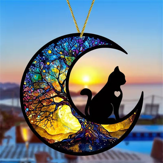 2D Flat Stained Glass Style Window and Car Decoration