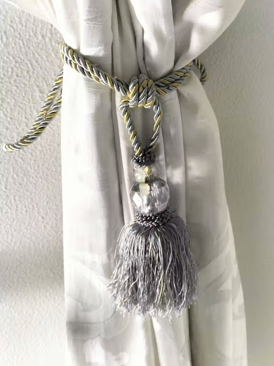 2 x Elegant Curtain & Drapery Tassel Tiebacks
