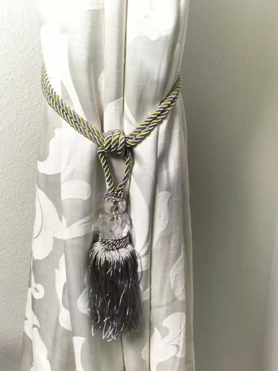 2 x Elegant Curtain & Drapery Tassel Tiebacks