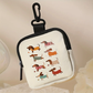 Coin Purse Wallet with Dachshund Pattern