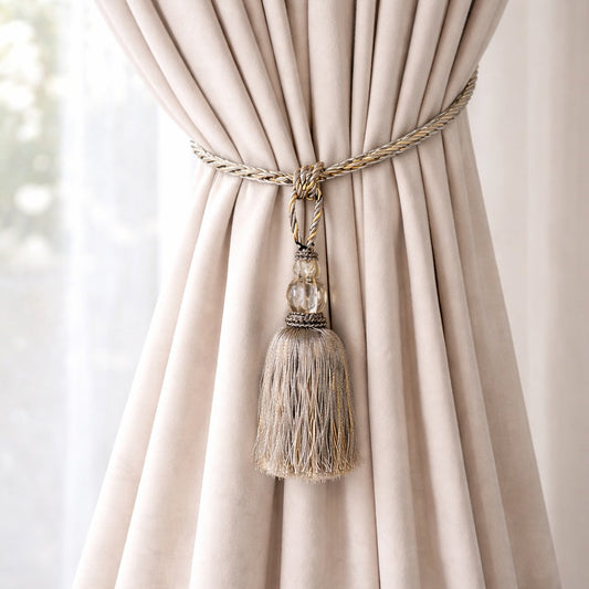 2 x Elegant Curtain & Drapery Tassel Tiebacks